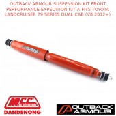 OUTBACK ARMOUR SUSPENSION FRONT EXPD KIT A FITS TOYOTA LC 79S DUAL CAB V8 12+